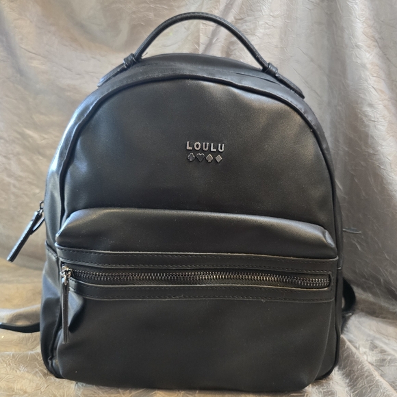 Loulou Bags Other - Elegant Black Faux Leather Men's Backpack NWOT